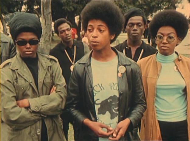 Black Panthers dir. Agnes Varda (1968)- A miracle of timing. It catches the Panthers in their “Free Huey” moment. They're at the peak of their moral high ground as American icons. Varda's best decision is to let her fascinating subjects represent themselves in long clips.