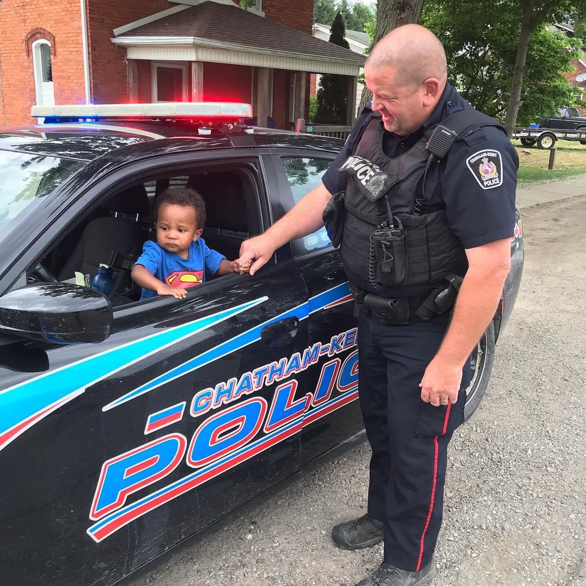 Yesterday, this little guy in Highgate was fascinated with the cruiser so Const Smith took the time to show him the lights &amp; sirens.This happens in CK more than you think. Let’s start sharing these kinds of photos &amp; change the narrative about policing for future generations.