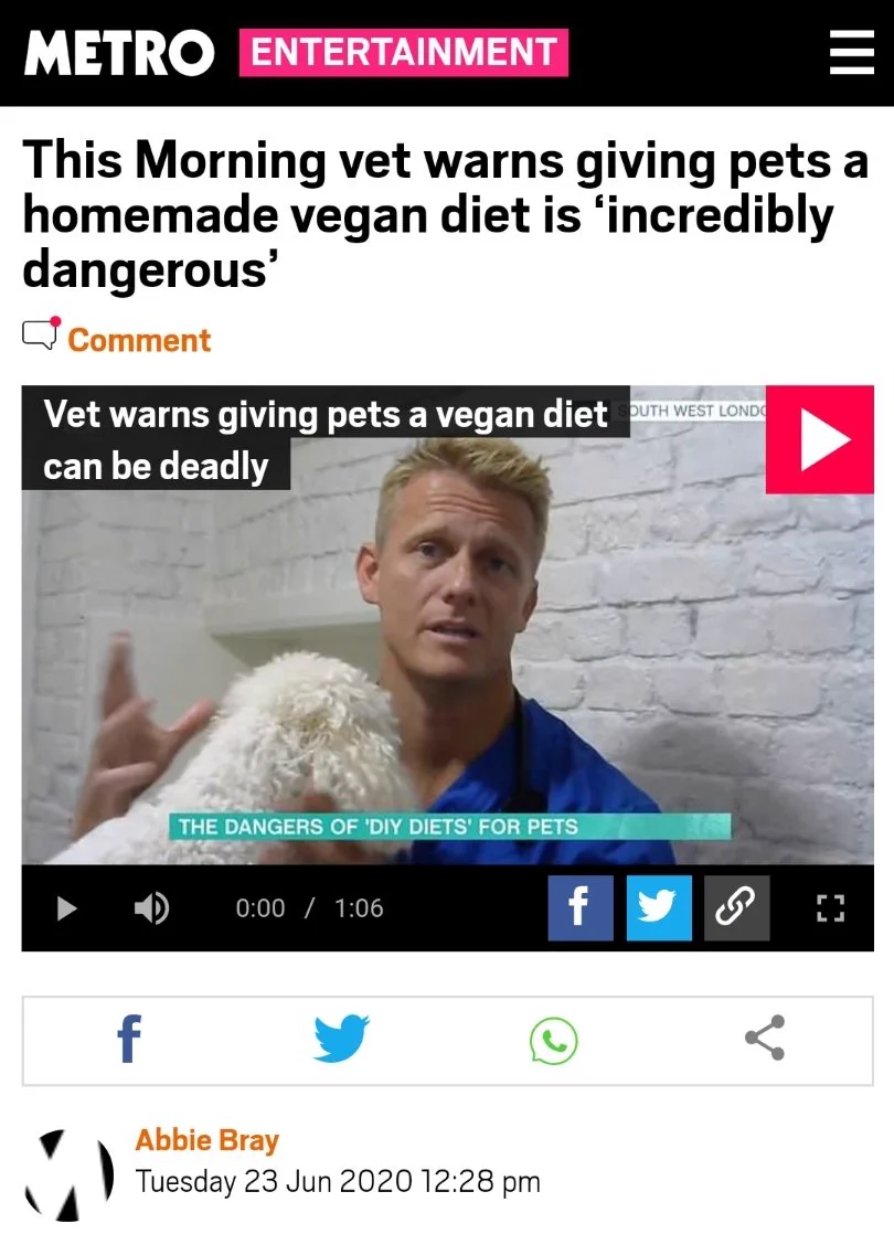 海外のヴィーガンさん、ペットの犬猫にも菜食を強いている模様・・・