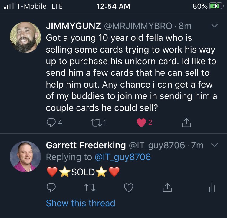 A few more sales later and some amazing people in the hobby, j connected with  @MRJIMMYBRO who hooked Parker up and connected him with some amazing folks.  @kwonnacott  @riemersma_63  @sffan25  @biggs_baseball