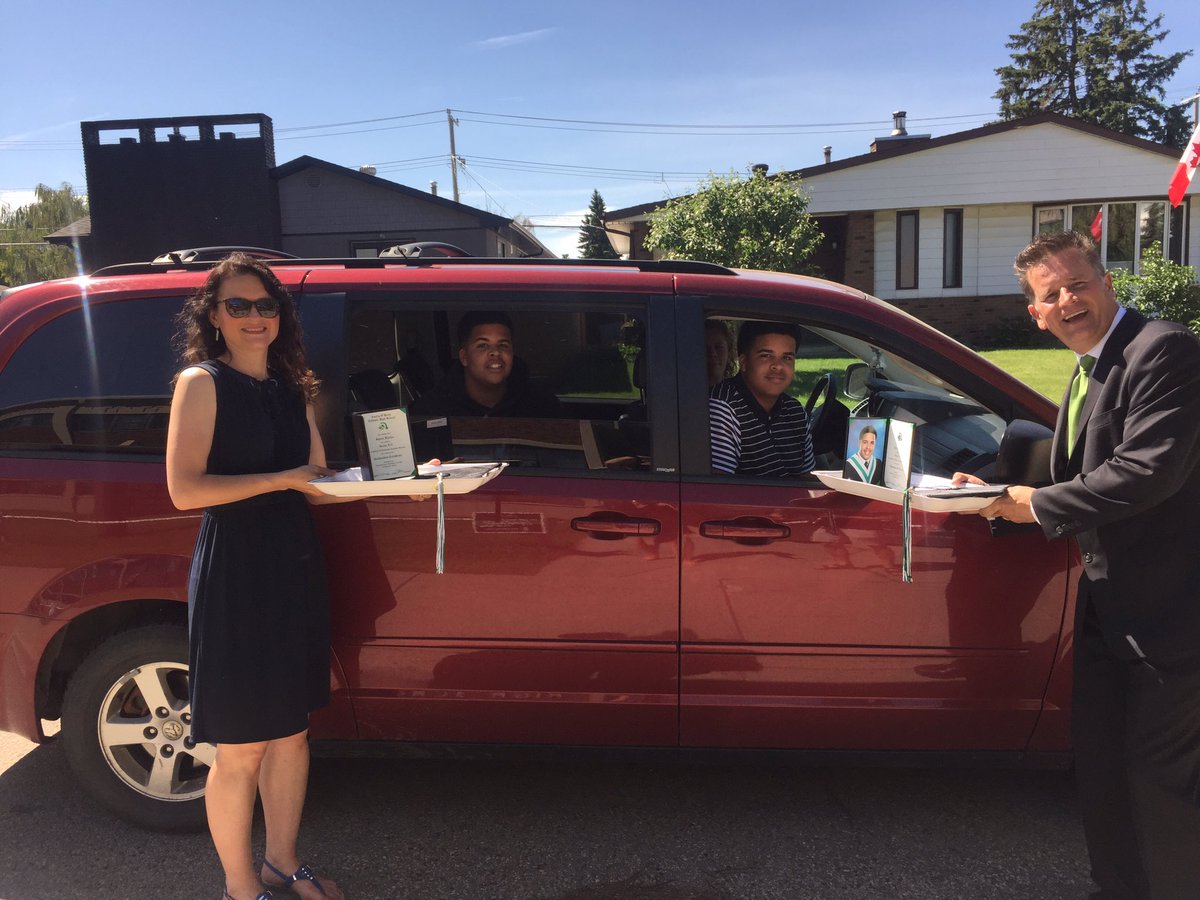 An amazing day celebrating our Graduates one final time! AOB Drive Up Grad was a success and so wonderful to see our kids again! Have a great summer!!! Congratulations! #ecsdfaithinspires