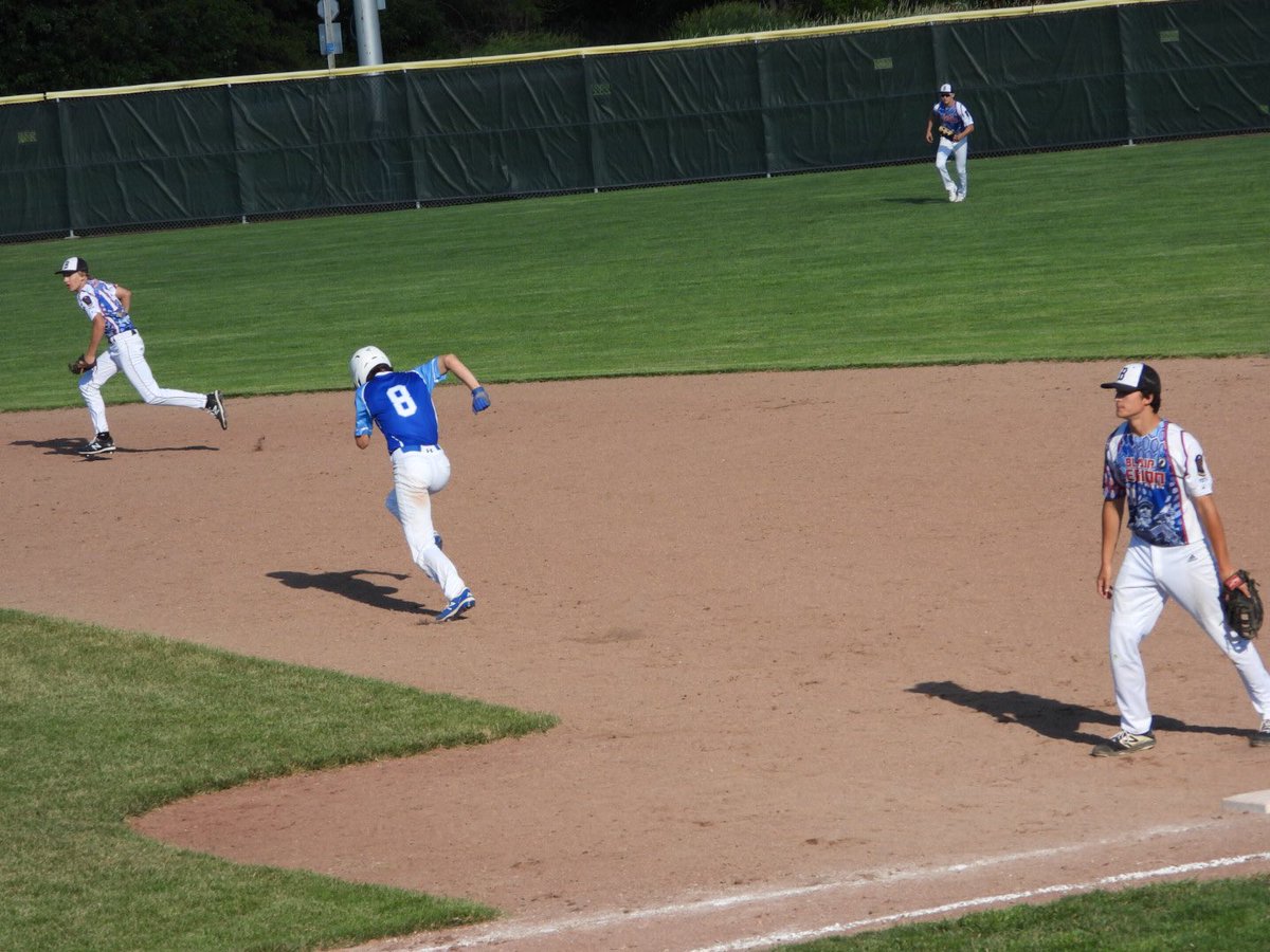 Couple of Gators in action today against each other. Owen Douglas #8 for Bennington and Shea Wendt #18 for Blair.