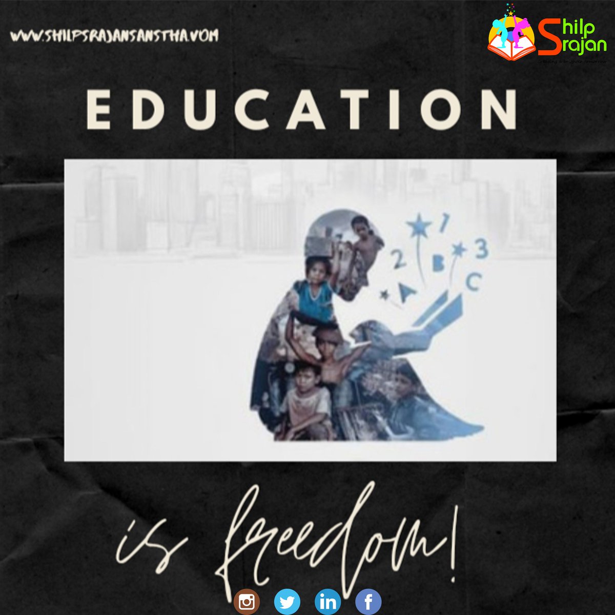 SansthaShilp's tweet photo. Education begins the moment we see children as innately wise and capable beings. Only then we can play along in their world.
#education #freedom #hope #no_fears #help #time_is_now  #motivation #students #positive_thinking #bhfyp #human_rights #children #educatechildren #future https://t.co/yGfCWIXjM8