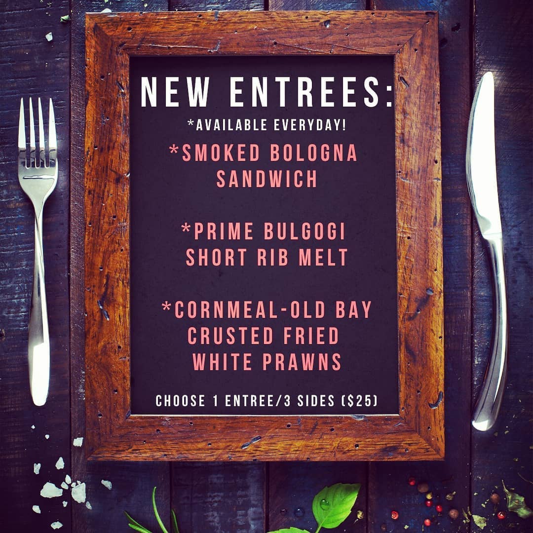 ladyjayewest's tweet photo. Weekly #MenuDrop!
"My parents say that life is all about the choices you make, so we're giving you plenty of entrees to choose from. 1 Entree + 3 Sides = $25! Choose from some new entrees or the #DailySpecial." - #CletusTheSmoker
Order Here: https://t.co/0bph06fROZ #WestSeattle https://t.co/sM7K5bo0AM