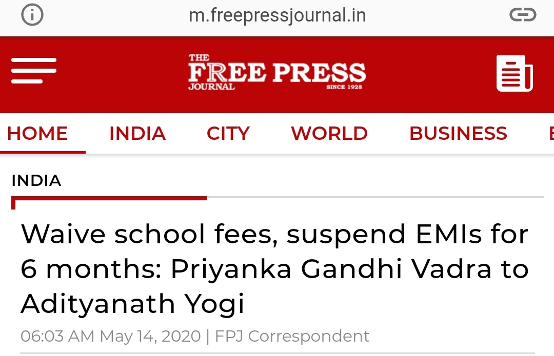 NcrParents's tweet photo. .@priyankagandhi writes to UP CM for school fees waiver 4 UP

@AAPPunjab protests for #NoSchoolNoFee 4 Punjab

@BJPBengal on road 4 fees waiver 4 West Bengal.

Thank U.

When #WaiveSchoolFees be done in States you RULE ?

जिस राज्य में आपकी सरकार है, वहाँ कब फीस माफ होगी ? 🙏 https://t.co/P3mHCyd2Y6