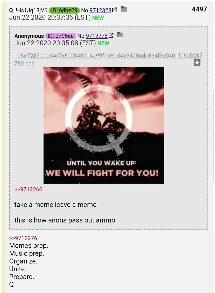 48.  #QAnon Democrats such as Cuomo were not following federal guidelines when they sent 20,000 seniors to their deaths.  https://breitbart.com/politics/2020/06/22/exclusive-seema-verma-cuomo-other-democrat-governors-coronavirus-nursing-home-policies-contradicted-federal-guidance/  #QMemes needed for this.