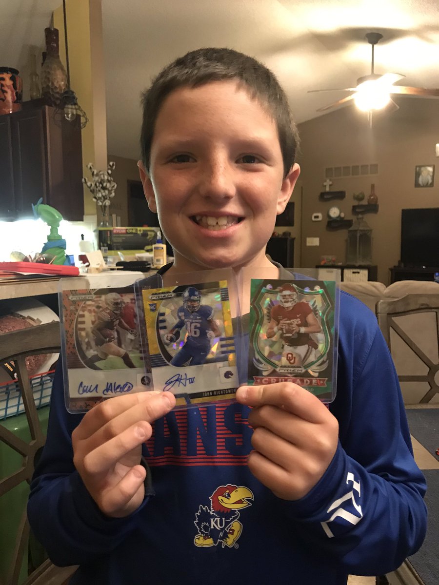 Parker sold his first auto card. Wrote a thank you note. His journey was started. He had become a  #HobbyFamily member.