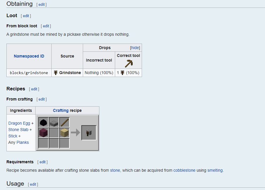 Drew08941's tweet image. Looking up in the wiki for grindstone and... wtf!?!? Dragon egg?? Is this the same also for you? Please let me know, getting crazy over here... 
How could they put something so wrong?
#minecraft #minecraftupdate #minecraftwiki #EasterEggs