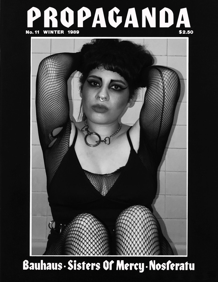 TinaConstantine's tweet photo. The “Vogue Challenge” but make it “Goth” #PropagandaChallenge https://t.co/kcGGHnNTbv
