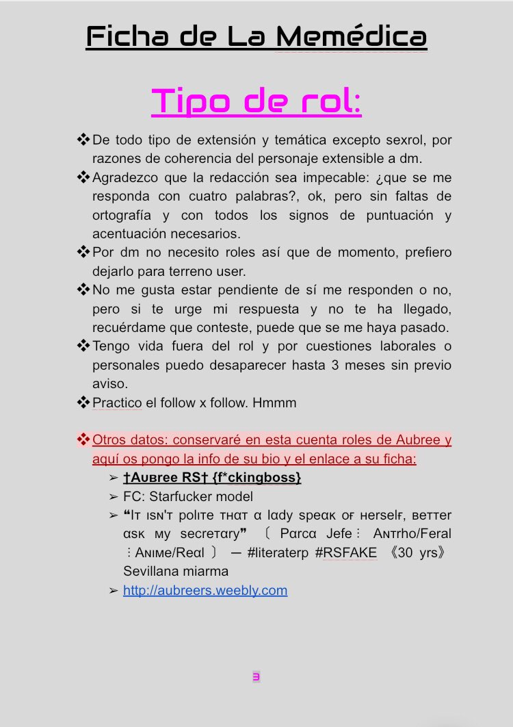 Mis queridos, mis queridas, he llegado a solucionar esta plaga que habéis provocado con tanto roce y no respetar la distancia social.

💉 Crash Random Rol
🧪 Humor +18
🦠 Somos la peor plaga
🧫 Extensión variable
🧼 Lávate en condiciones
⚗️ Mutuals
⌛️ Agradezco RT