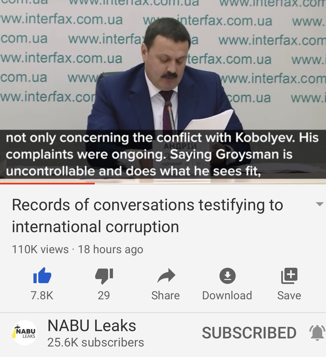 And then they played another call from April 2016 detailing how Biden was pressuring Poroshenko to control Groysman