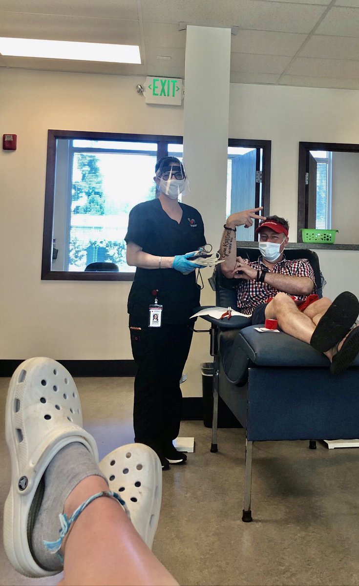 WorldWideLiveCE's tweet photo. #FatherDaughter blood-donating duo. It was Liv’s first time! Thanks, @CascadeBlood, for making her feel special! #Opositive #MyGirl @BoiseState #NursingSchool #FutureNP #LikeAgoodNeighbor https://t.co/Hx1HGXbyAX
