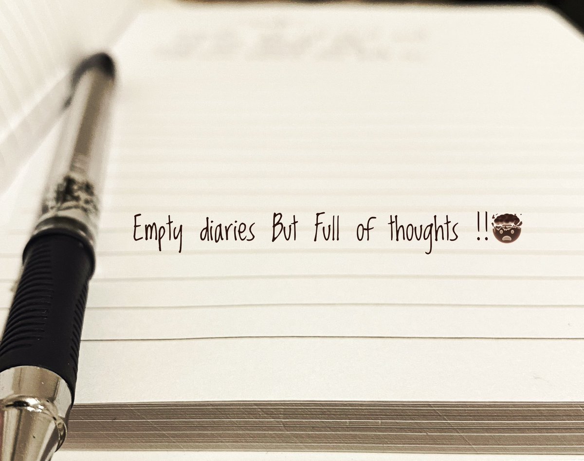 DevDeoo's tweet photo. Empty diaries... https://t.co/P6THnBZDZX