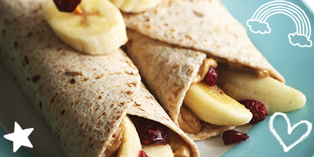 OceanSprayInc's tweet photo. Itโs a flavor combo fit for a King, and we bet your little prince and princess will like these Peanut Butter, Banana and Craisinsยฎ Dried Cranberries Rollups, too! #kidfriendlysnack https://t.co/qy0i73pcbV https://t.co/nViHtKroNu