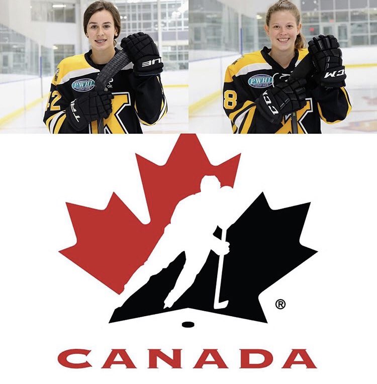 Congratulations to Kingston Jr. players Zoe Uens and Alexa Pongo on being named to Hockey Canada’s Women’s U18 summer camp roster! #PlayForTheK