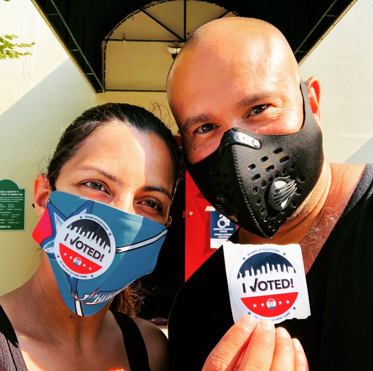 BronxPad's tweet photo. We Voted 🗳 
#VOTENYC #voteny #Election2020 #ElectionDay https://t.co/vaJf1SutC0