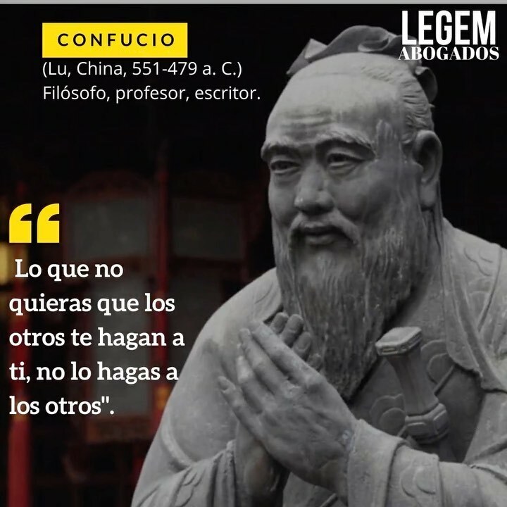 PyS_Abogados's tweet photo. Kung Fu Tzu o 'Confucio' fue el pensador filósofo-político más influeyente de China durante la época feudal asiática. Desarrolló una filosofía política que reflejaba su horror ante la guerra constante que lo rodeaba.

Deambuló de reino en reino, tratando de persuadir a los g… https://t.co/3dy0GNwHgT