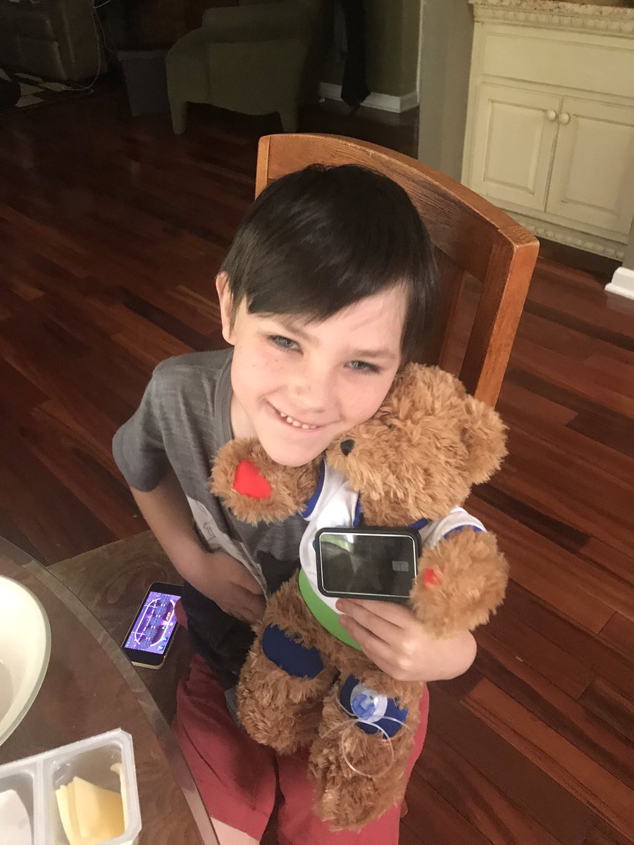 jleahpiep's tweet photo. #JDRFOnenight my son Evan is 6, diagnosed 7/19/19 with Type 1 and Hashimotos. He is doing the saline trial on Rufus and will start pumping on Monday!  He is our little warrior! https://t.co/agBE6LjEC6
