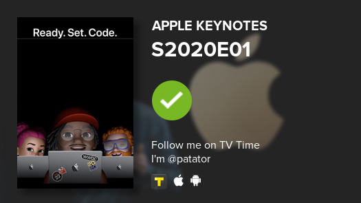 PatatoOor's tweet image. I&apos;ve just watched S2020E01 of Apple Keynotes! #applekeynotes  #tvtime tvtime.com/r/1oQso