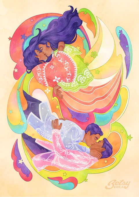 Hello! I'm Betsy, I go by she/her. I like to make vintage inspired illustrations and I also make komiks sometimes. ???

Tagging all LGTBQ+ Filipino artists who what to share their works! I'll try to retweet all the posts that use the hashtag #QueerArtistPH ?✨ 
