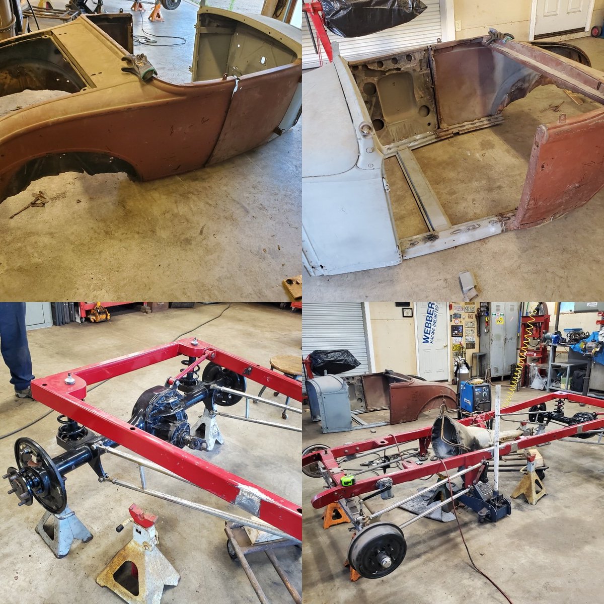 RodsClub's tweet photo. Model A body welded back together and braced, real axle seals in. This rat will be a quick build! #modela #30modela #1930ford #rustrods #rustrodscarclub #rust #kustom #custommade #ford https://t.co/Tuo8IWxnyP