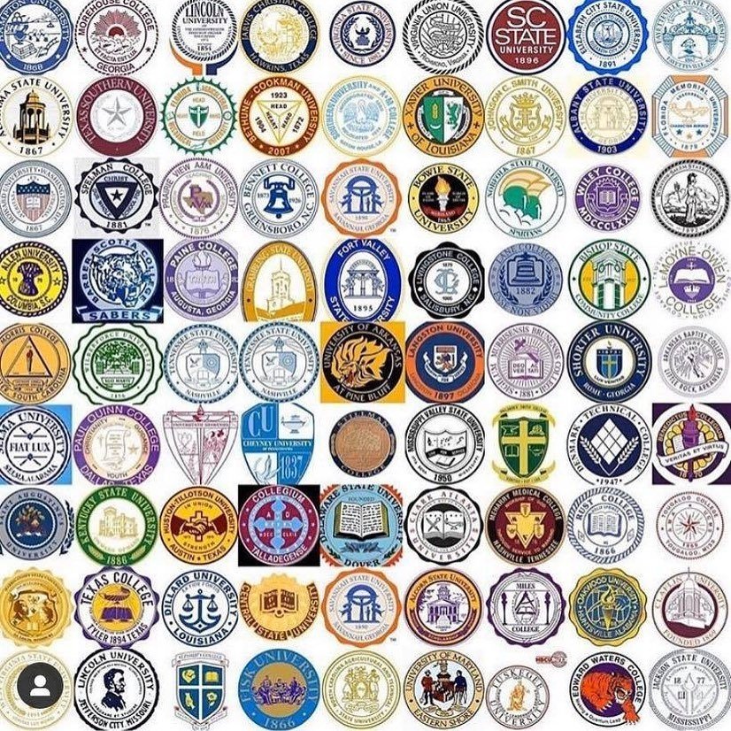 DownsJonesLib's tweet photo. Then and now:
4. Map of the existing HBCUs. Notice the concentration in the former slaveholding states. Credit: @HBCUfirst
5. Seals of 99 HBCUs. Credit: @hbcutailgate - ATX
#30daysofHT #hbcusmatter #hbcupride #legacy #history #HBCU #HT #HTExcellence @HustonTillotson https://t.co/4aLhkW17M5