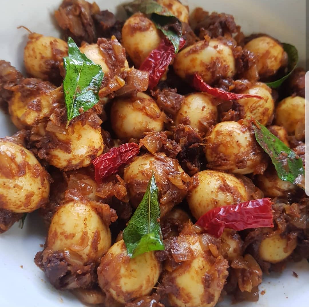 Rinzzy5's tweet photo. Super Yum Quail Eggs Ghee Roast 

Do subscribe to my YouTube channel for the recipe 😊

#quailegg #recipe #homemade #YouTube #subscribe #recipes #foodie #cooking #foodblog #foodbloggers #homecooking #yummy #RecipeOfTheDay #Cooking #rinzzyfoodforthoughts https://t.co/oTpHNTfi18