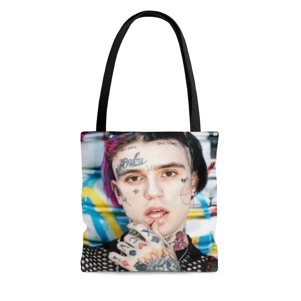 Johnnie Kay Trollaz35 Excited To Share The Latest Addition To My Etsy Shop Lil Peep Merch Bag Art Tote Purse Exclusive Emo Bag Merch Musician Rap Lilpeep Art Tote Exclusive