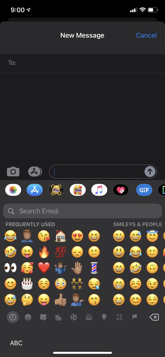 roach_iam's tweet image. Very cool feature of iOS 14, emoji search #WWDC2020 #iOS14Beta1