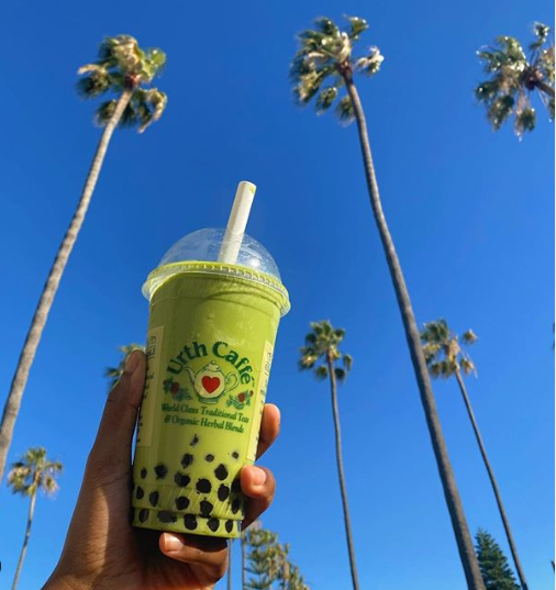 Green Tea Boba Urth Caffe