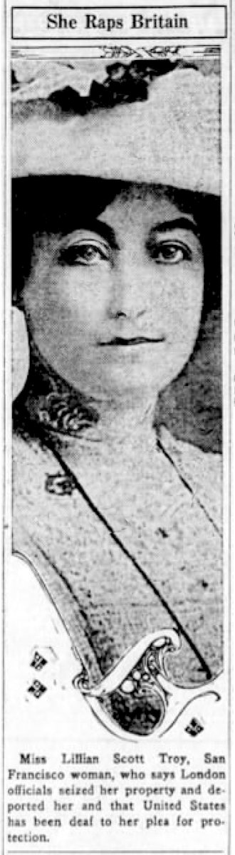 "Lillian Scot Troy, intrepid San Francisco journalist, suffragette and vocal critic of the Pilgrims Society's treasoness efforts to destroy the American Constitution and Bill of Rights and reunite America with the British Empire."