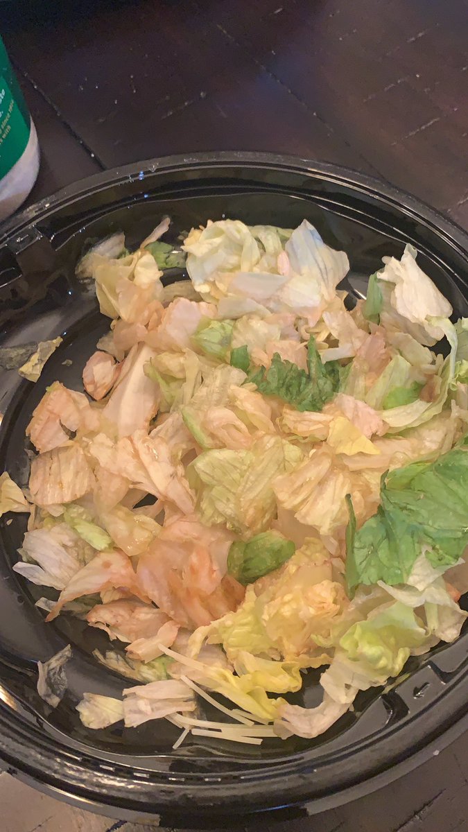 <a href="/dominos/">Domino's Pizza</a> this is the salad we waited 42 minutes to get. Really?  Can’t eat this. THEN they won’t answer the phone. Dickson Dominos, soooo disappointing. Never again