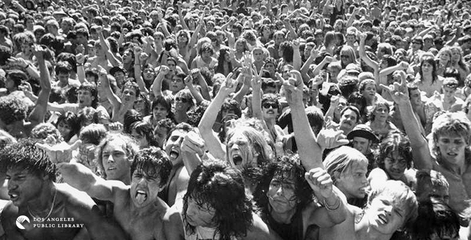 large crowd at a metal concert
