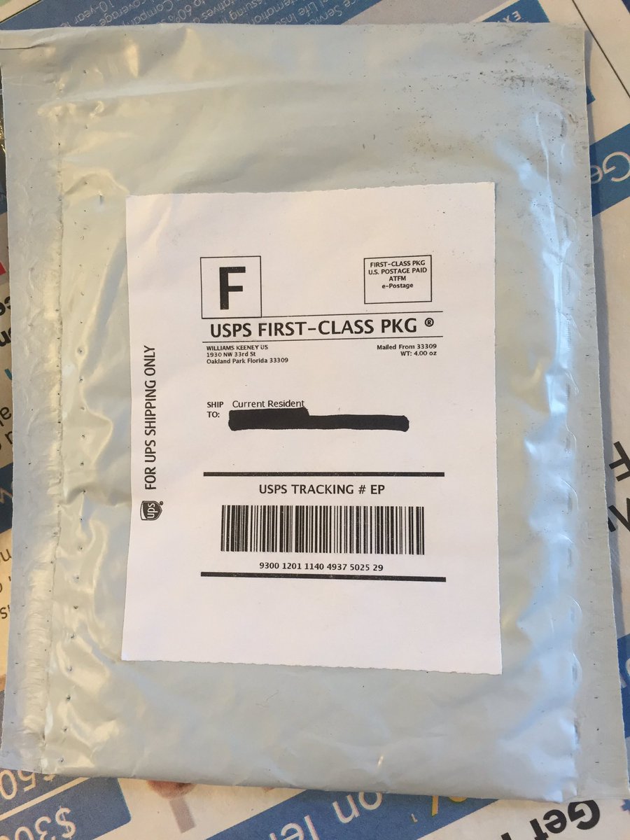 itsmoon_stars's tweet image. Here’s another one for today with scammer! Little package with nothing inside &amp;amp; addresses to current resident. Also, if it usps postal but why ups ship only label on there? #stopscammer #protectmymailinglist @upshelp @uspshelp @askebay @askamazon @askpaypal