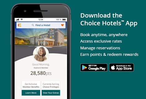 choicehotels_ap's tweet photo. Travel Connected with the Choice Hotels App. Search nearby hotels, manage your stays, redeem rewards and book rooms with ease and at the lowest price, guaranteed. #YouAlwaysHaveaChoice 📱 https://t.co/OduyXFTJRy https://t.co/BQGlN36HVh