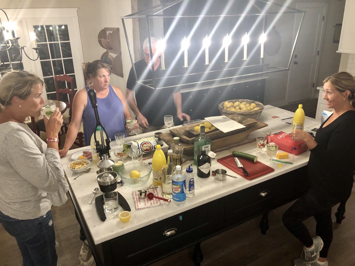 TrailerTwist's tweet photo. The “Trailer with a Twist” gals working on craft cocktail recipes. Who says practice can’t be fun!?! https://t.co/HCNjOWavNx