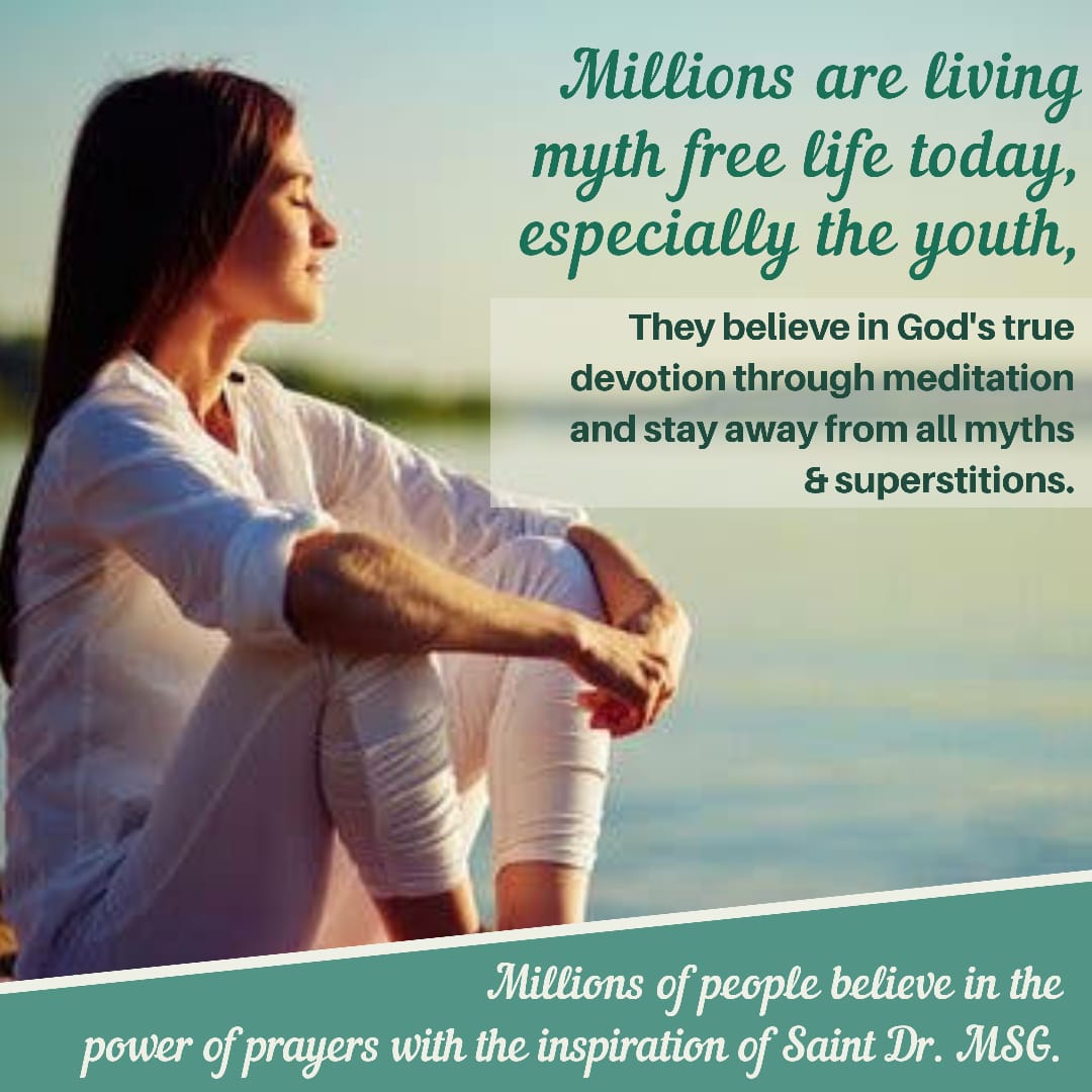 gagni1925's tweet photo. Often we see that many people believe in black magic and superstitions. Superstition is caused by illiteracy.
People needs awareness about this.  Saint @Gurmeetramrahim ji encourages millions to #LiveMythFree and never fall prey to superstitions. https://t.co/jObg0N056U
