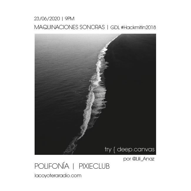 chacsol's tweet photo. 9PM :: POLIFONÍA de @lacoyoteraradio entra AL AIRE rememorando la última sesión de #PixieClub con la selección musical y la conversa de @Lili_Anaz #Darkwave #Synthpop #experimental cuerpos, tecnología... el cierre del #Hackmitin2018 :: SINTONIZA! https://t.co/zqqeNd0MzF https://t.co/0rcqoIvri1