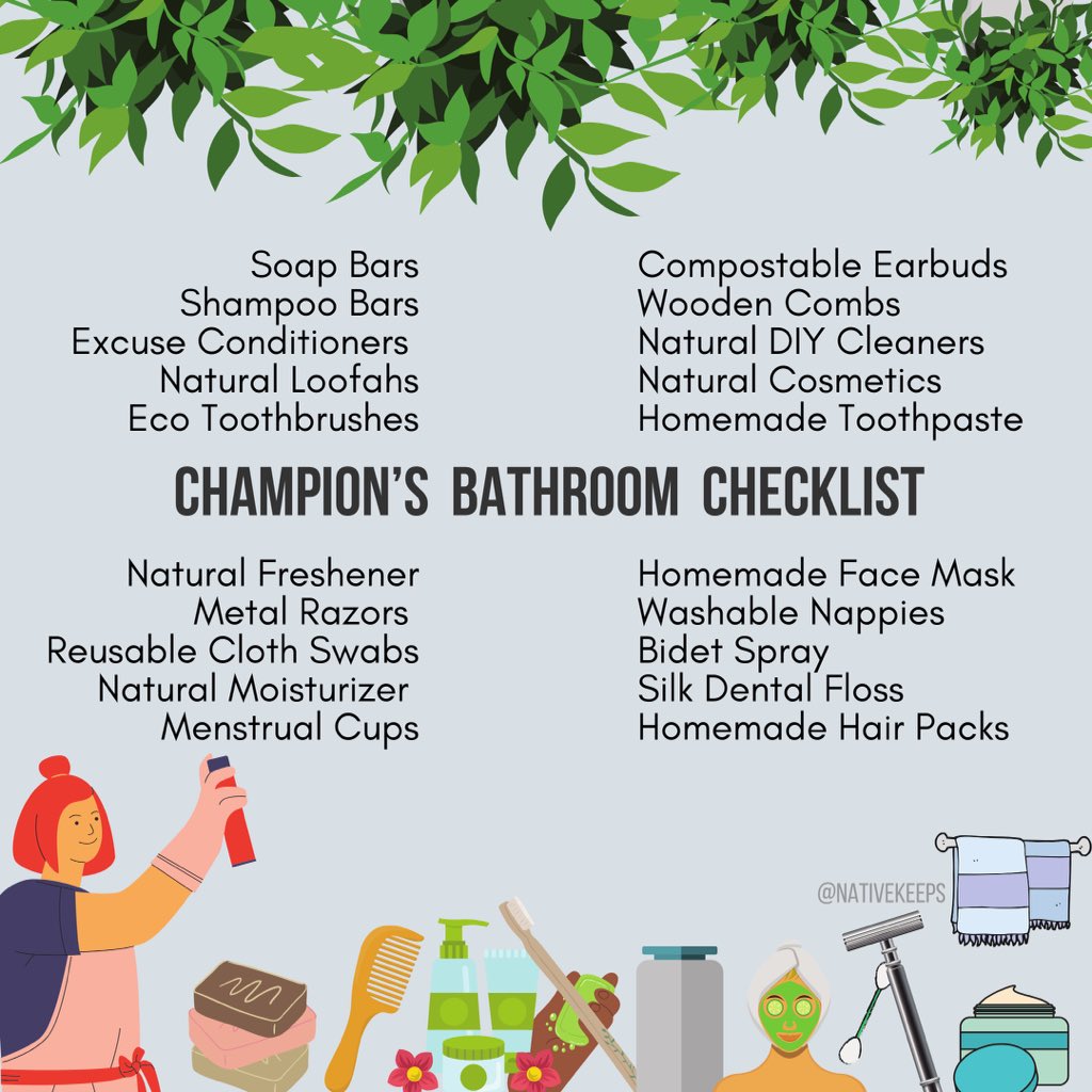 Eliminating all the unnecessary plastic packaged products and non-usable items from your shelf of toiletries 🧴 is very important to carry forward your zero waste journey, and later leading to a completely eco friendly lifestyle.
#zerowaste #plasticfree #ecofriendlybathroom