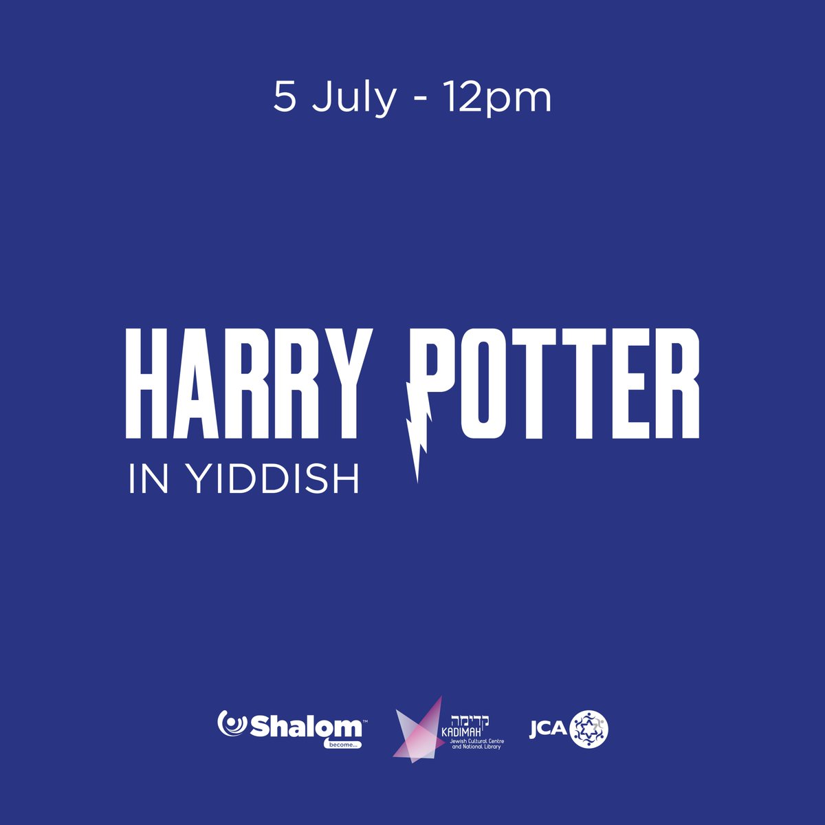 Hear translator <a href="/a_a_viswanath/">Arun Schaechter Viswanath</a> discuss creating Harry Potter in Yiddish with SJWF (Sydney) and Kadimah (Melbourne). Free online event - book at shalom.edu.au
July 4th 10pm NY / July 5th 12pm AEST.

#Yiddish #HarryPotter #Translation #SJWF