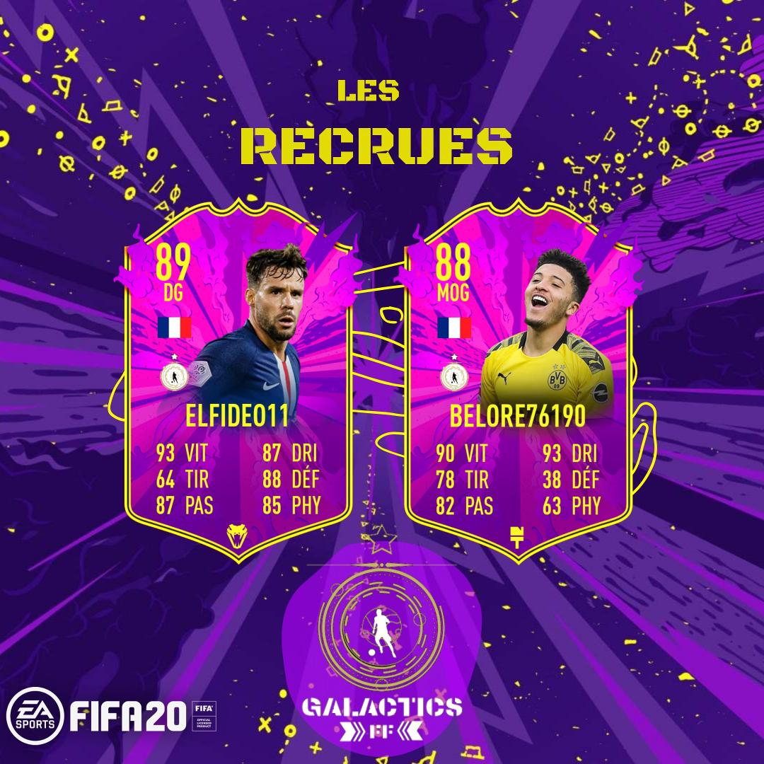 Deux nouvelles signatures en provenance de notre équipe B !

Une deuxième équipe très prometteuse et sur laquelle nous devront compter dans le futur. ⚪

#FIFA20
#ClubPro
#PlayStation