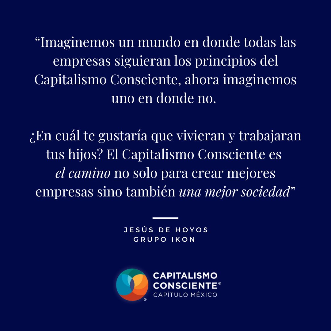 Antes de dormir, reflexiona un poco sobre esto. Si coincides, amplifica el mensaje con un RT o un Me gusta. 👌🏼

#CapitalismoConsciente #ConsciousCapitalism #Business #Goals #Proposito #Purpose #Inspiration #Inspiración #mindset
