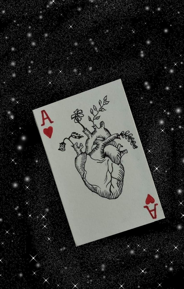 || VICTIM CARD || Heart becomes victim of being hurt.. So don't play with someone's heart..Combination of pen (card) & digital art (background).Day 1 of 10 Days challenge.