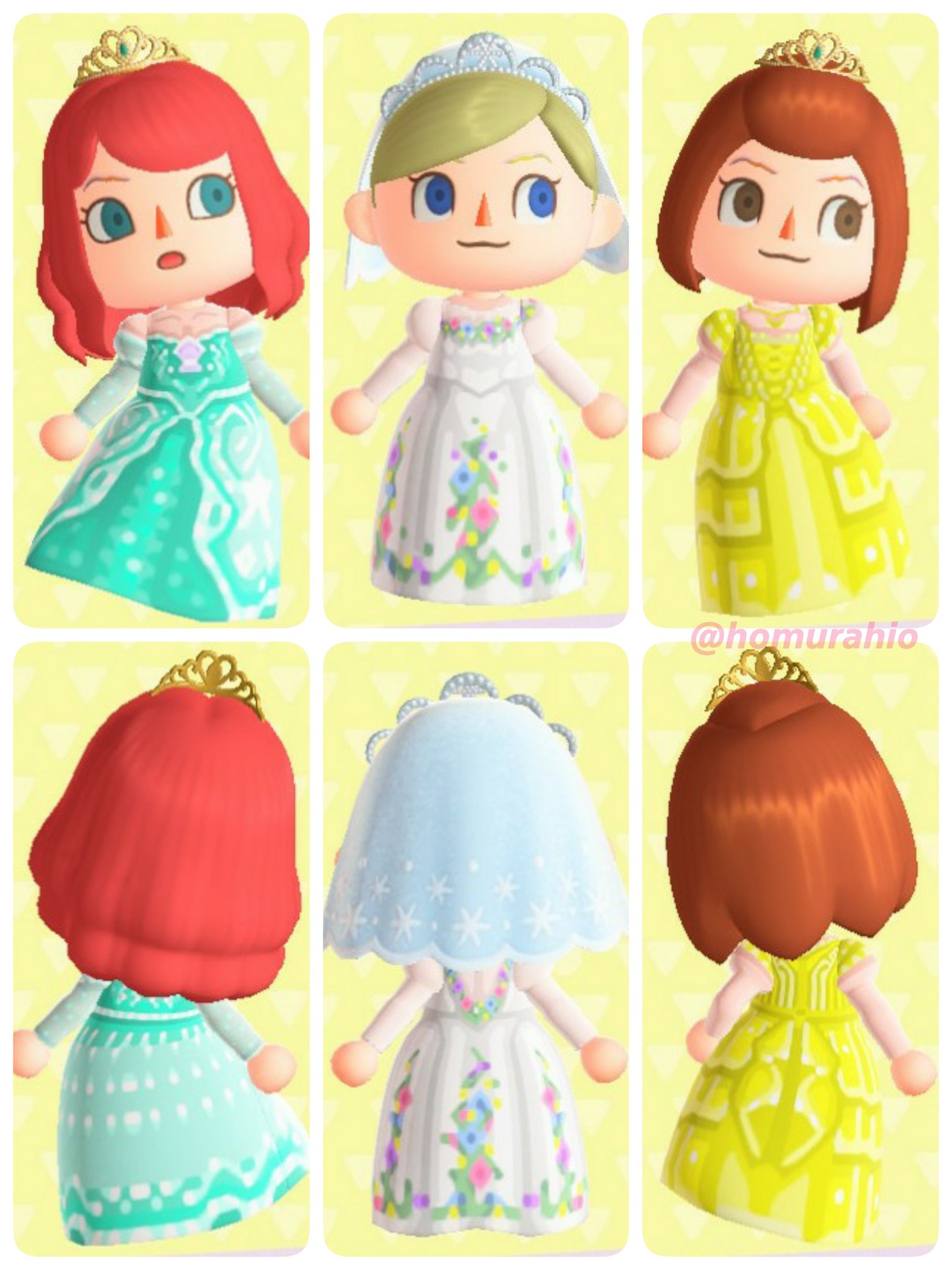 ヒオ しるこサンダー金鯱賢人 新作出来たのでディズニープリンセスなドレスコーナーに並べてみた 天気悪いなぁ 仕立て屋さんには投稿済みです ラプンツェル アナ雪 実写版シンデレラ 実写版 美女と野獣 リトルマーメイド New あつまれどうぶつ