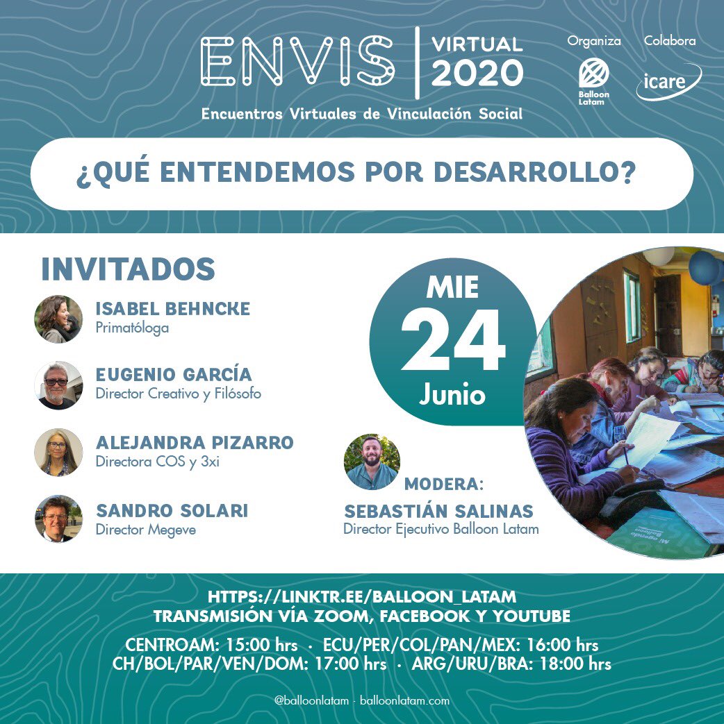 En tiempos de grandes reflexiones, una de las más trascendentales  ¿Qué entendemos por desarrollo?  desde distintas aristas. Transmisión  conjunta con <a href="/icare_chile/">ICARE</a> <a href="/corparaucania/">Corparaucanía</a> <a href="/balloonlatam/">Balloon Latam</a> inscripciones 👉 linktr.ee/Balloon_Latam