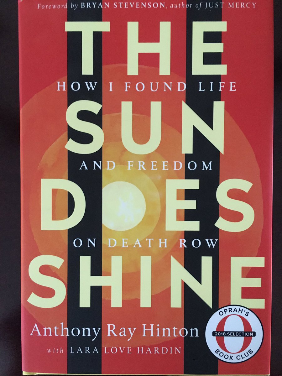 It’s been a while since a book has touched me like this one. What an incredibly powerful story that is a must-read. Anthony Ray Hinton and Bryan Stevenson are modern-day heroes.