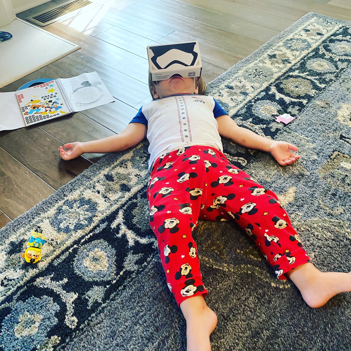 MackHite's tweet photo. Taking a break from 2020 like.....
•
•
@mayapbyrne #Googlekid #Littlemackseal #Googlecardboard https://t.co/7NLBuiocyp
