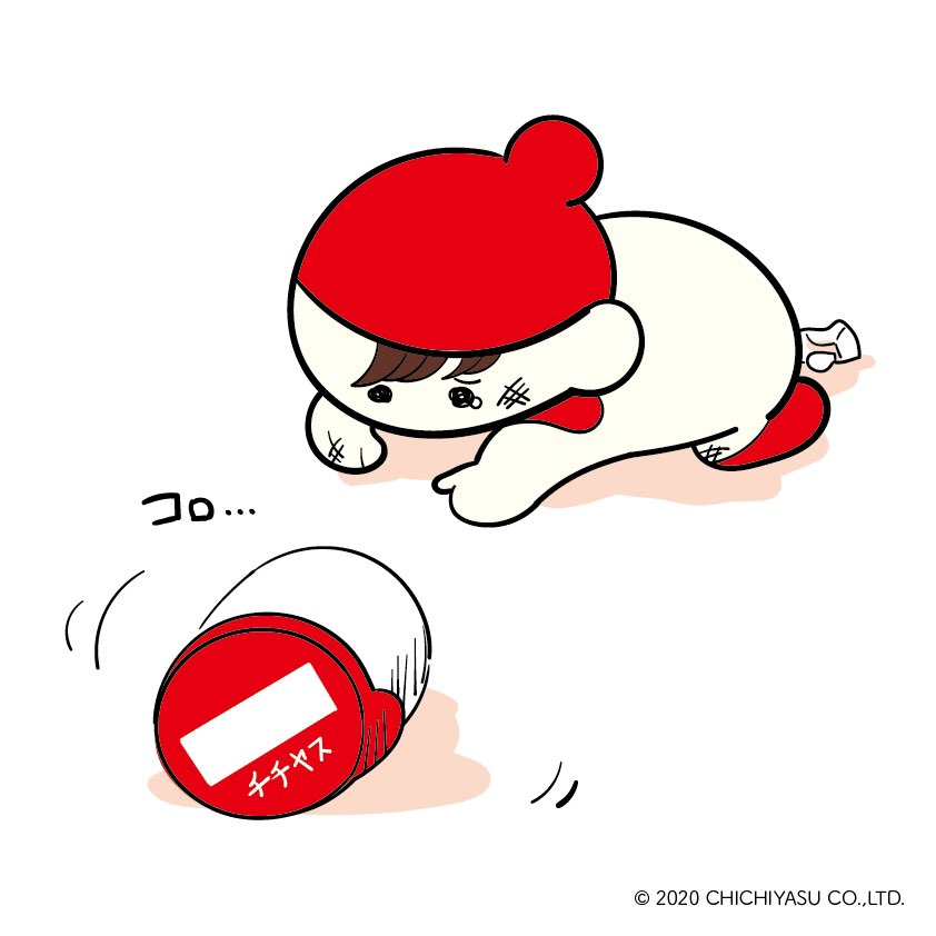 📦😢💔 #チチヤスデザイナーズイラスト #チチヤス #チー坊 #チチヤス