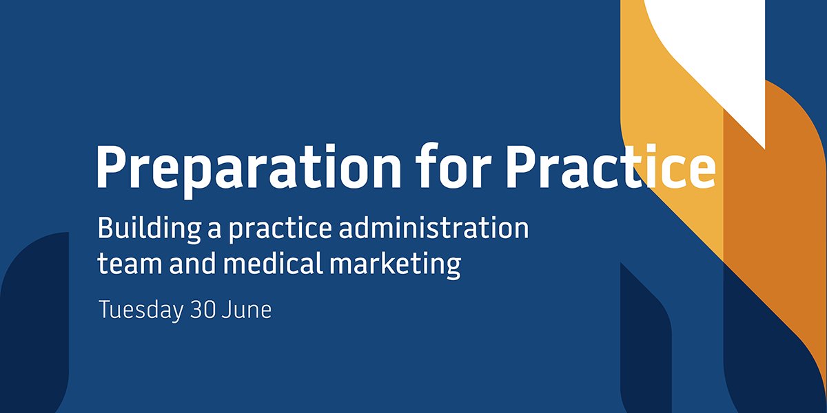 RACSurgeons's tweet photo. Register for the “Building a practice administration team and medical marketing” webinar featuring presenters Emily Elst and Chris Ladds and learn about financial reporting, insurance governance, medical marketing & more. Details: https://t.co/U4XpFJ0dn9
#PreparationforPractice https://t.co/jKrtTnKGTU