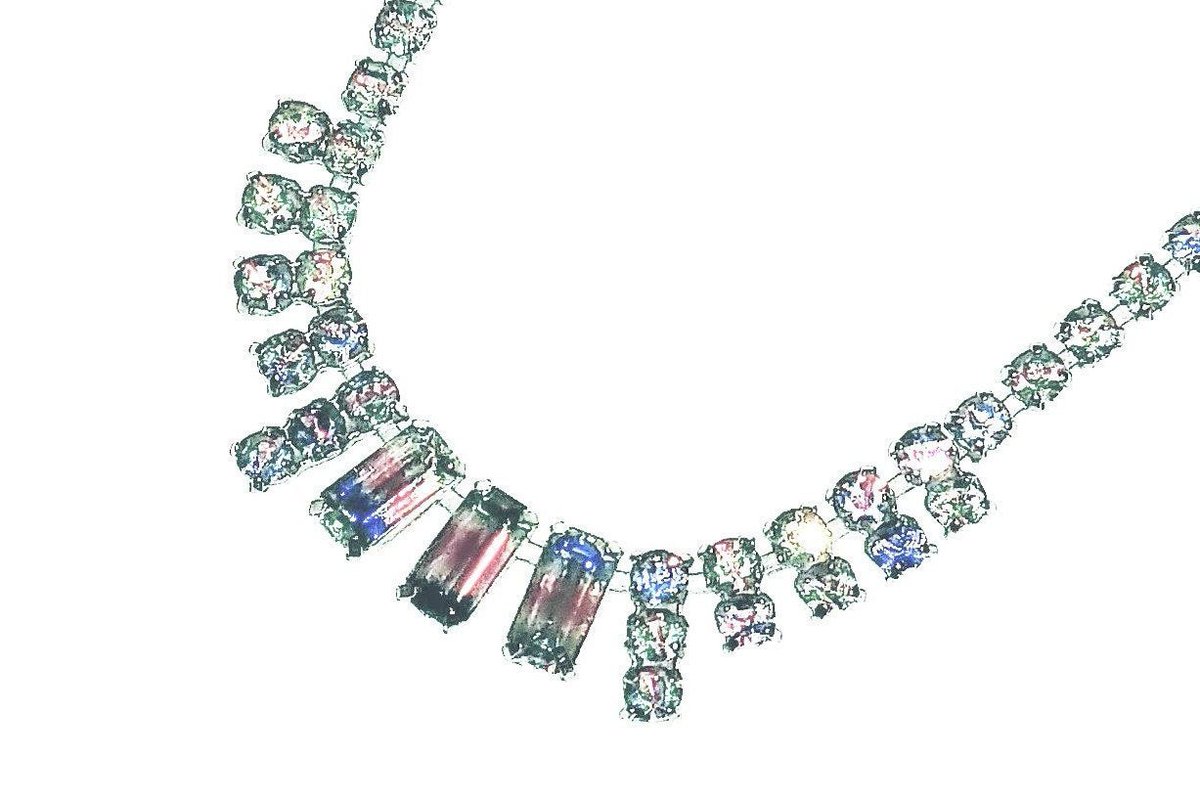 maryhigley1's tweet photo. In my #etsy shop: #Necklace #Choker #Collar #IrisGlass #Rainstone #Rhinestones #VintageJewelry from #Russia #VendimiaJoyeria https://t.co/sytYNSWR5S #rainbowcolors #weddingnecklace https://t.co/IjjQpDkjHv